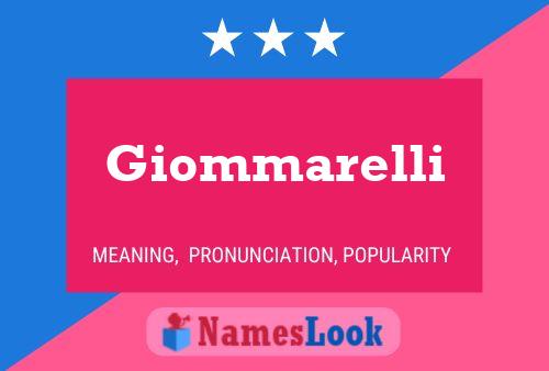 Póster del nombre Giommarelli