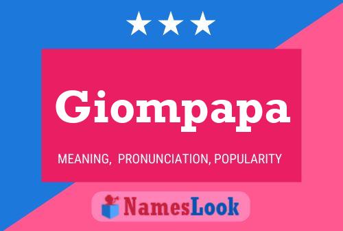 Póster del nombre Giompapa