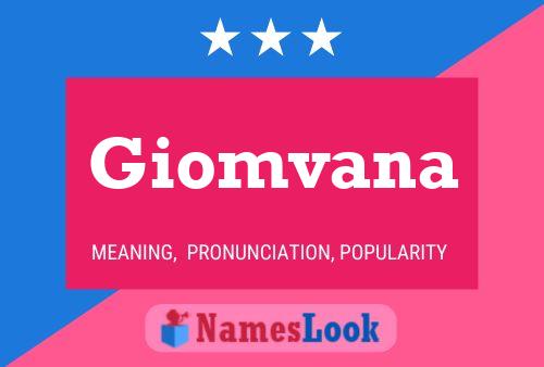 Póster del nombre Giomvana