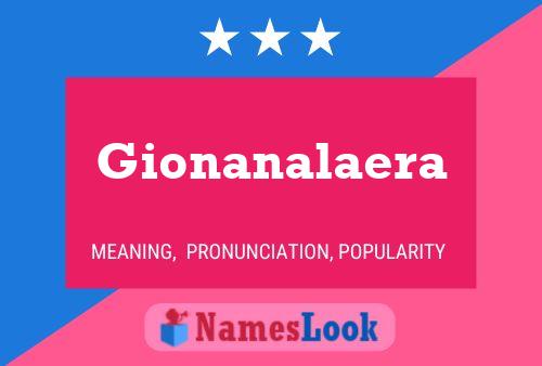 Póster del nombre Gionanalaera