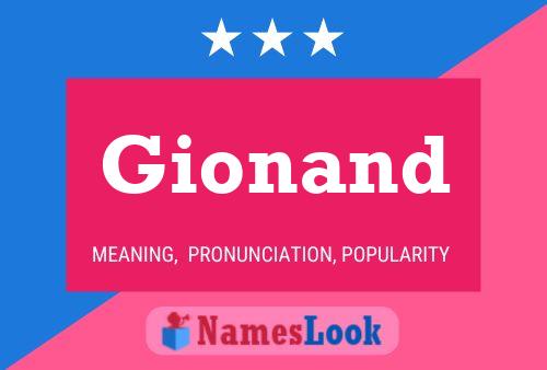 Póster del nombre Gionand