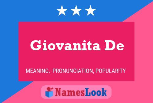 Póster del nombre Giovanita De