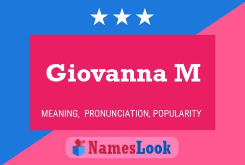 Póster del nombre Giovanna M