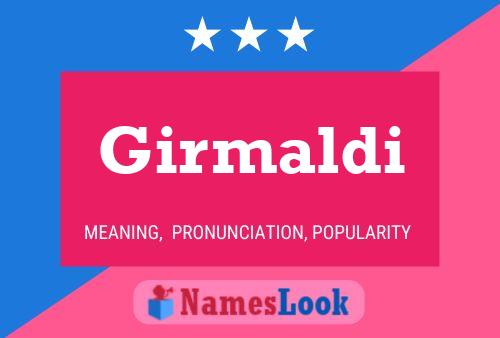 Póster del nombre Girmaldi