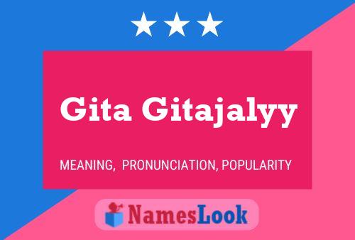 Póster del nombre Gita Gitajalyy