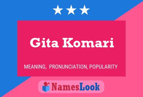 Póster del nombre Gita Komari