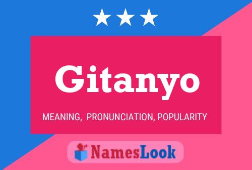 Póster del nombre Gitanyo