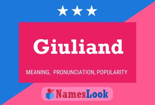 Póster del nombre Giuliand