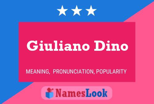 Póster del nombre Giuliano Dino