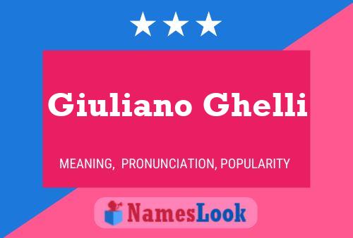 Póster del nombre Giuliano Ghelli