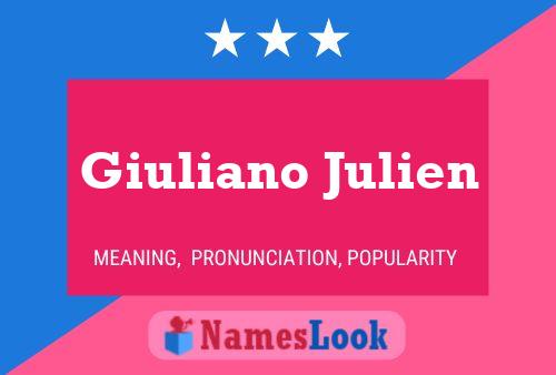 Póster del nombre Giuliano Julien