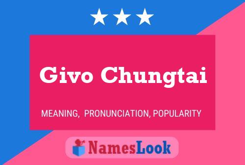 Póster del nombre Givo Chungtai