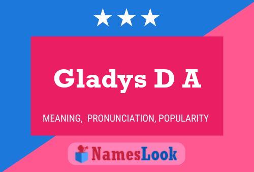 Póster del nombre Gladys D A