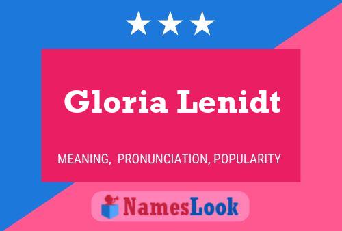 Póster del nombre Gloria Lenidt