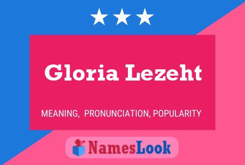 Póster del nombre Gloria Lezeht