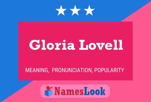 Póster del nombre Gloria Lovell