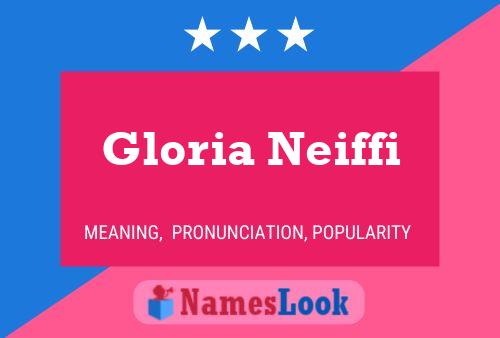 Póster del nombre Gloria Neiffi