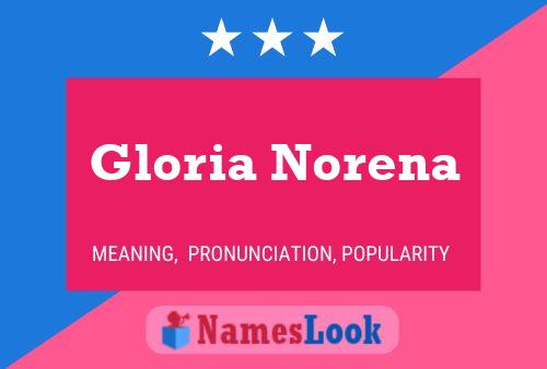 Póster del nombre Gloria Norena