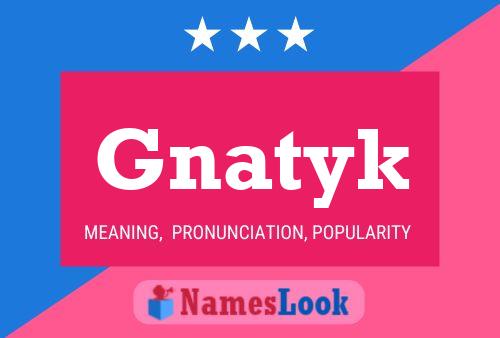 Póster del nombre Gnatyk