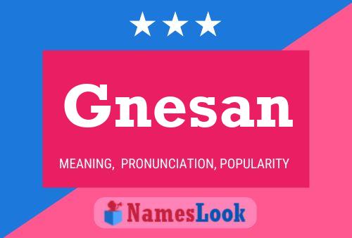 Póster del nombre Gnesan