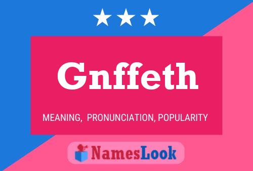 Póster del nombre Gnffeth