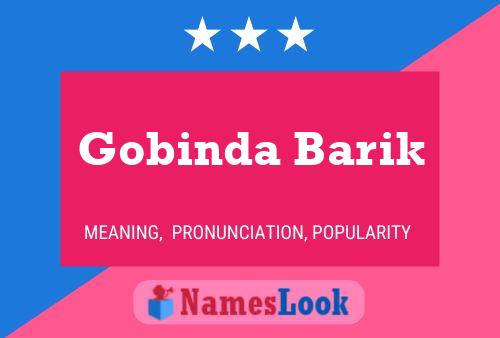 Póster del nombre Gobinda Barik