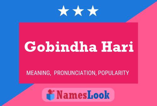 Póster del nombre Gobindha Hari