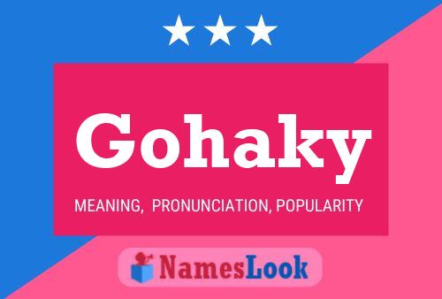 Póster del nombre Gohaky