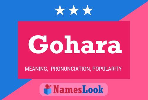 Póster del nombre Gohara