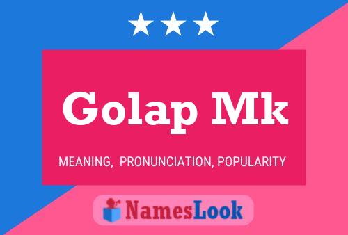 Póster del nombre Golap Mk