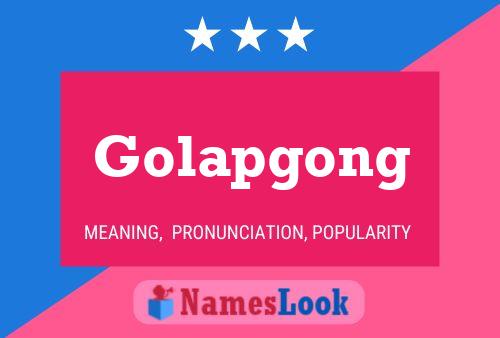 Póster del nombre Golapgong