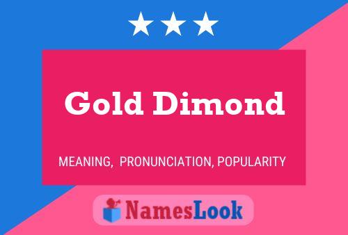 Póster del nombre Gold Dimond