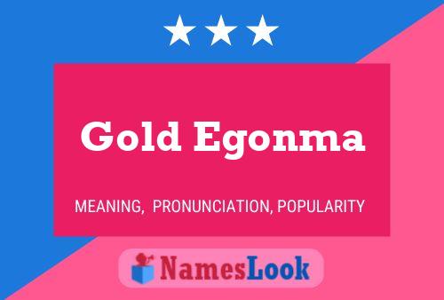 Póster del nombre Gold Egonma