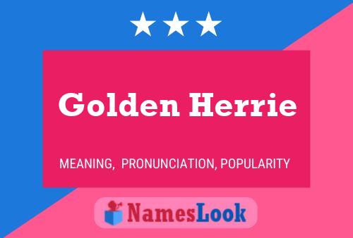 Póster del nombre Golden Herrie