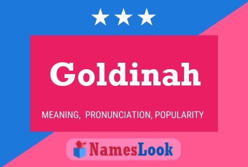 Póster del nombre Goldinah