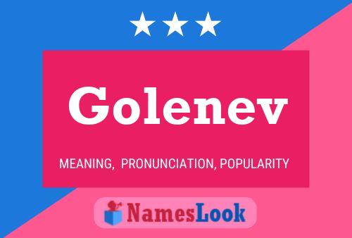 Póster del nombre Golenev