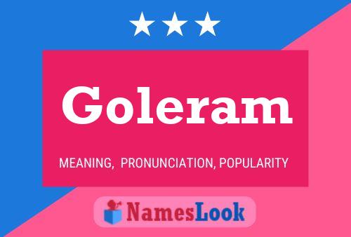 Póster del nombre Goleram