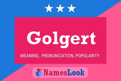 Póster del nombre Golgert