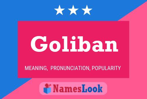 Póster del nombre Goliban