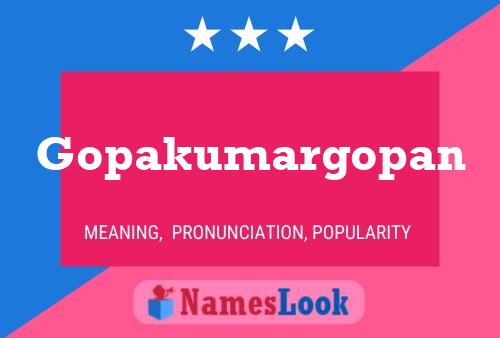 Póster del nombre Gopakumargopan