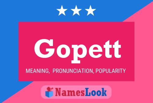 Póster del nombre Gopett