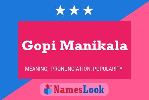 Póster del nombre Gopi Manikala