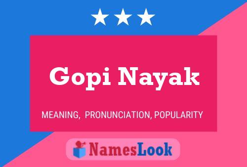 Póster del nombre Gopi Nayak