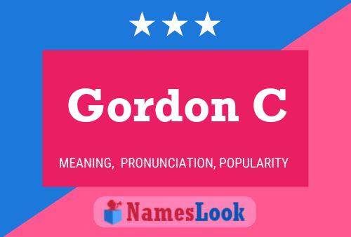 Póster del nombre Gordon C