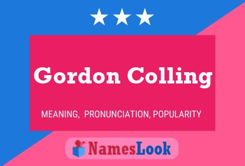 Póster del nombre Gordon Colling