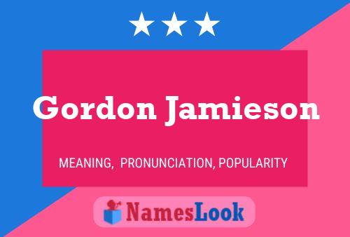 Póster del nombre Gordon Jamieson