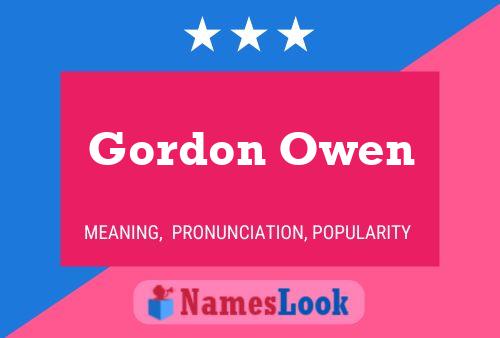 Póster del nombre Gordon Owen