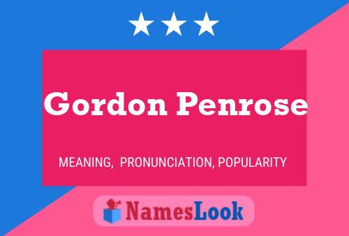 Póster del nombre Gordon Penrose