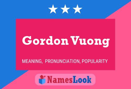 Póster del nombre Gordon Vuong