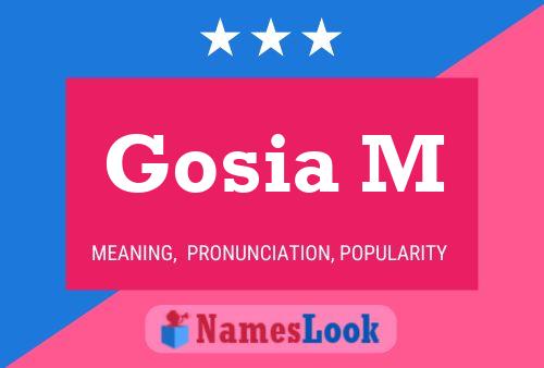 Póster del nombre Gosia M